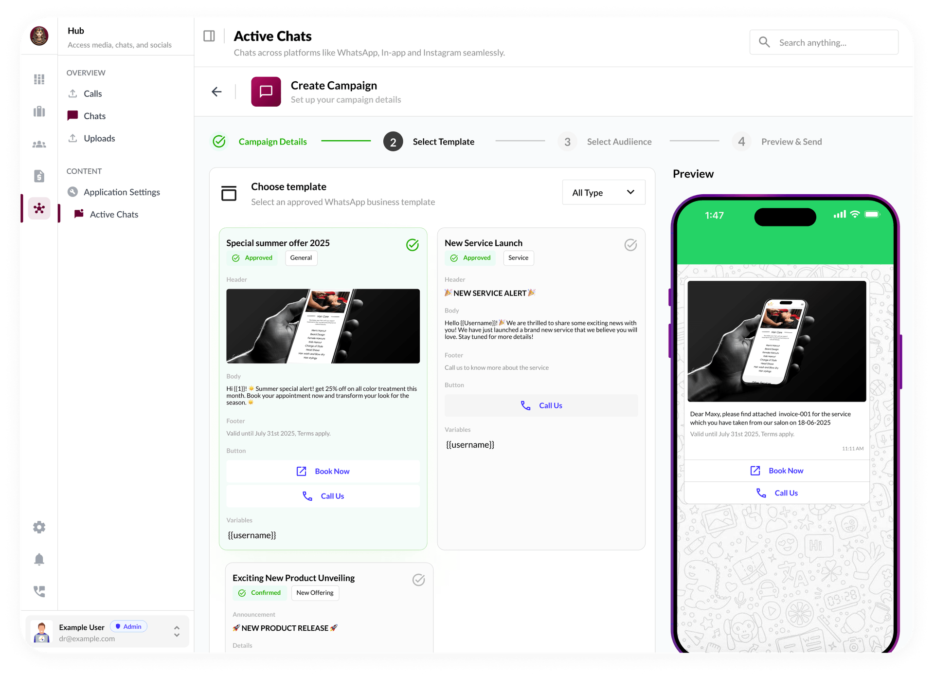 Marketing & Messaging feature: Bulk Messaging & Broadcasting