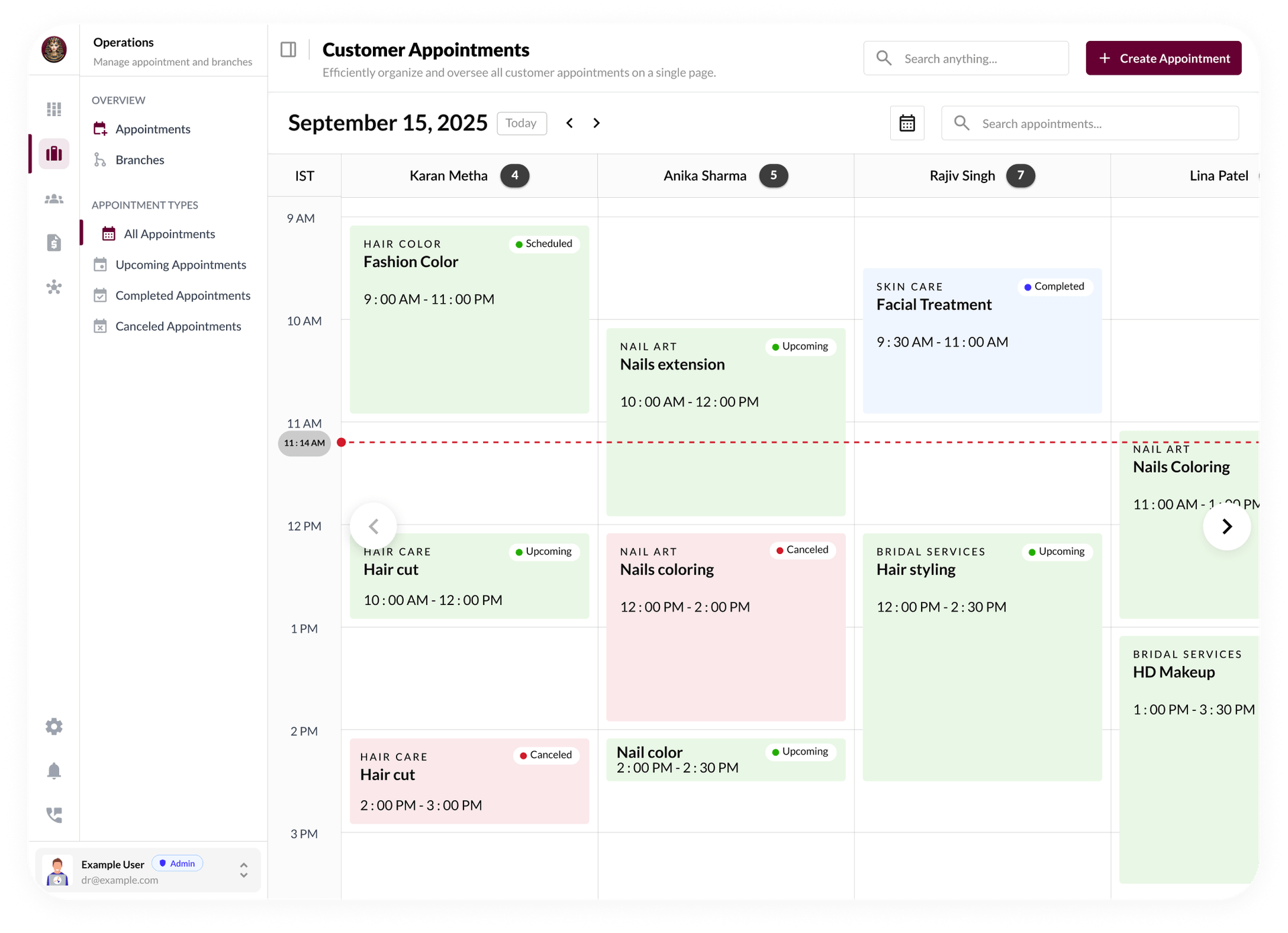 Scheduling feature: Team Availability Management