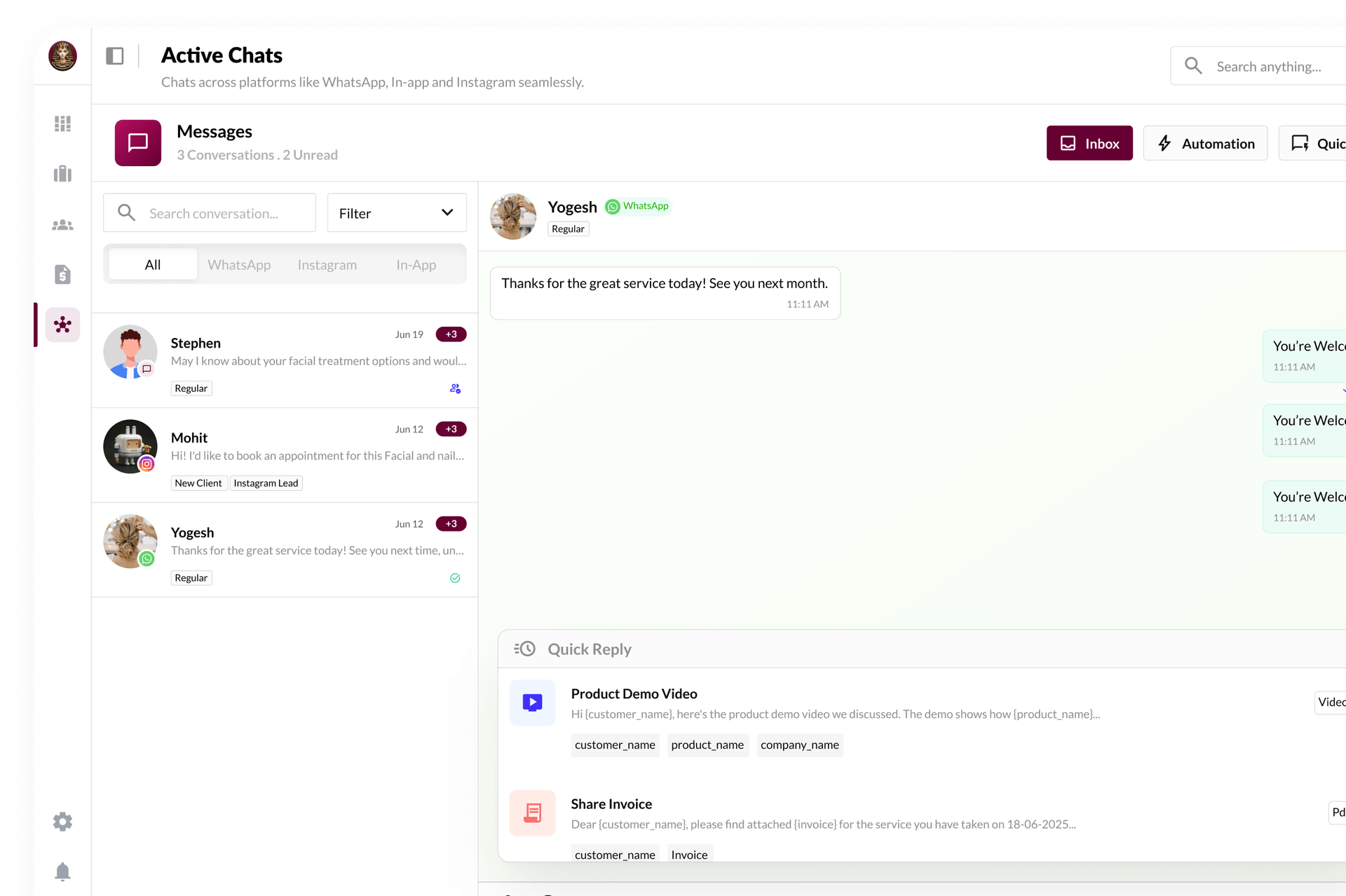 Reach clients where they are.